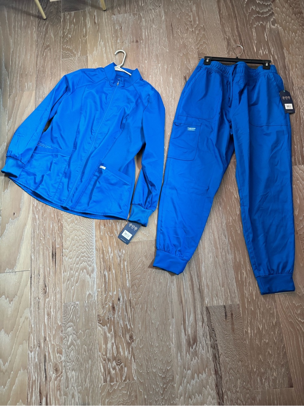 Nurse Uniform Set Blue Active Jogger Pans- Lightweight Comfort and Jacket